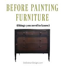 prep wood furniture before painting