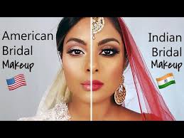 indian bridal makeup vs american