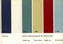 Vw Colors Colours Volkswagen Paint Chips Color Codes