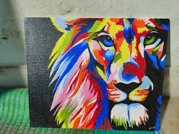 Lion Painting Lion Drawing Colorful