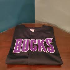 Bulk buy giannis antetokounmpo jersey online from chinese suppliers on dhgate.com. Authentic Majestic Apparel Other Milwaukee Bucks Baseball Style Jersey Greenpurp Poshmark