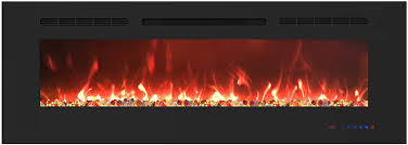 60 inch electric fireplace recessed
