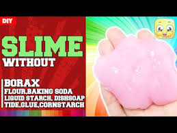 make slime without glue and borax