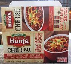 recall hunt s chili kits