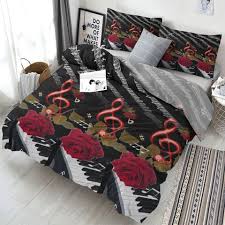 Piano Red Rose Bedding Set Duvet
