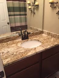This guide covers the best design ideas for granite bathrooms. Fantasy Platinum Granite Bathroom Titan Granite St Louis Mo