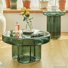 Contemporary Round Side Table Pedestal