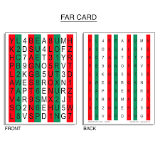 Red Green Hart Chart Accommodative Rock Chart Set