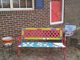 Painted My Old Garden Bench