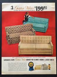 a bed sofa furniture decor print ad