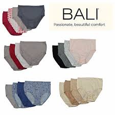 Bali Womens Cottony Bliss Bali Briefs 4 Packs Multi Color