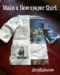 newspaper shirts an easy fun and