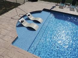 Sun Deck On Inground Pool Vinyl Pool