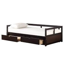 Gosalmon Espresso Twin Daybed With