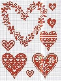 Free Cross Stitch Chart Cross Stitch Hearts Cross