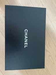 authentic chanel shoes box with a pair