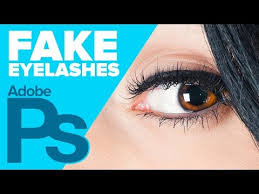 fake eyelashes in photo