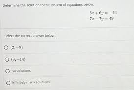 Answered Determine The Solution To The