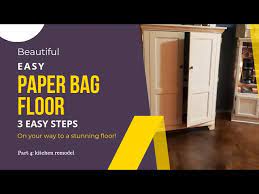 paper bag floor diy easy step by step