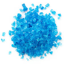 blue rock candy crystals blue