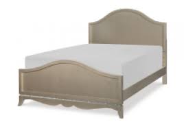 glam arched full panel bed