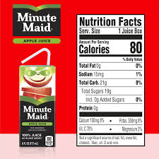 minute maid apple fruit juice 6 fl oz