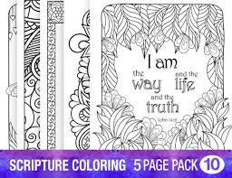Since there are so many different devices out there, we are unable to offer tech advice on how to download or access files on individual devices. 5 Bible Verse Coloring Pages Set Floral Diy Adult Prayer Etsy