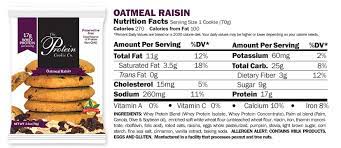 oatmeal raisin protein cookies