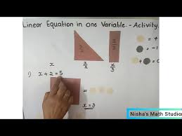 solving linear equation in one variable