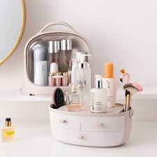 beautiful makeup organizer with drawers