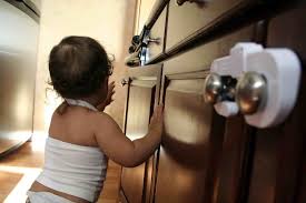 Latch cabinets containing cleaners, chemicals and liquor or place them up high in a hidden shelf like the. Step By Step Guide To Childproofing Your Home
