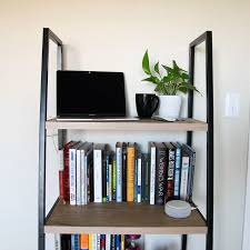 We built each bookcase section separately. How To Convert A Bookcase Into A Standing Desk The Verge