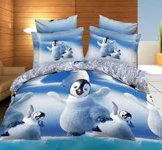 Penguin Snow 4pcs 3d Bedding Bed Sheets