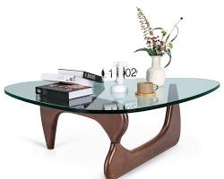 glass coffee table with chrome, wood, and metal bases