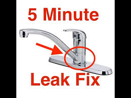 kitchen faucet leaks at the base easy