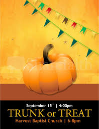Trunk Or Treat Flyer Templates Template Flyer Templates