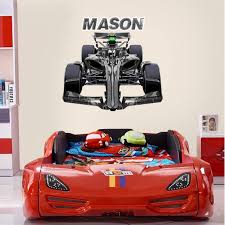 Custom Race Car Wall Decal Personalized