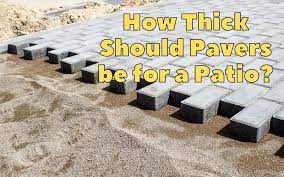 How Thick Should Pavers Be For A Patio