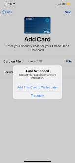 We did not find results for: Cannot Link Card To Apple Pay Apple Community