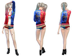 the sims resource harley quinn jacket