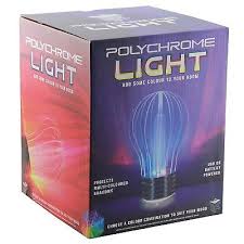 Polychrome Mood Lamp Novelty Light Bulb Shaped Fun Colour Changing Gift Paladone 5055964702205 Ebay