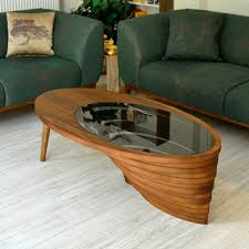 Natural Walnut Coffee Table Rustic