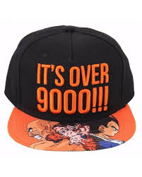 Is a particularly famous change made for the english localizations of the dragon ball z episode the return of goku (and its unedited counterpart, goku's arrival) that was spoken by vegeta's original english voice actor, brian drummond in the ocean dub of the series. Official Dragon Ball Z It S Over 9000 Vegeta Goku Black Snapback Cap With Printed Visor