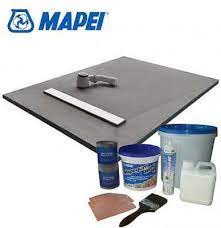 linear wet room shower tray kit mapei