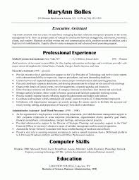 Sample Resumes Administrative Assistant Resume Or Executive