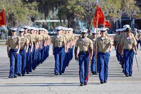male marine corps recruits graduate