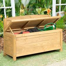 16 5 Gallon Wood Storage Bench Deck For