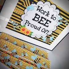 This set would make a great starter pack or addition to a bee themed classroom! Bee Themed Classroom Decor Bundle By Flapjack Educational Resources