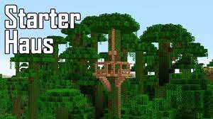One of the houses spawns inside the jungle, which is really cool. Minecraft Starter Haus Baumhaus Bauen Starterhaus Im Dschungel Bauen In Minecraft Deutsch Youtube