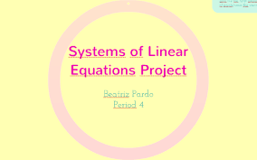 Linear Equations Project By Beatriz Pardo